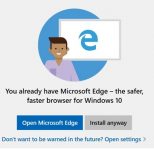 遇到没？Win10中装Chrome/火狐时遭弹窗：Edge更好-微世界